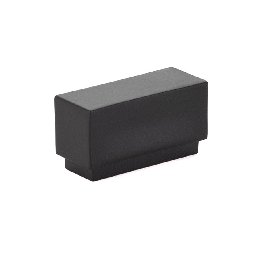 Emtek 86446US19 Cinder 1-5/8" Cabinet Knob with 1" Center to Center Flat Black Finish Main image