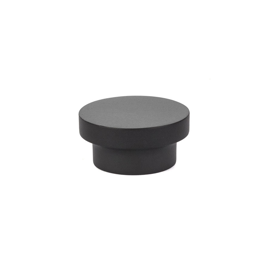 Emtek 86448US19 District 1-3/8" Cabinet Knob Flat Black Finish Main image