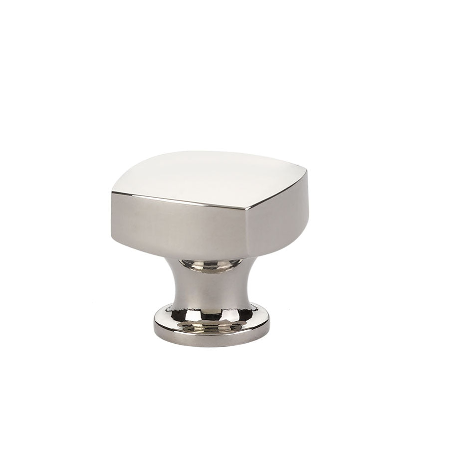 Emtek 86450US14 Freestone 1-1/4" Cabinet Knob Polished Nickel Lifetime Finish Main image
