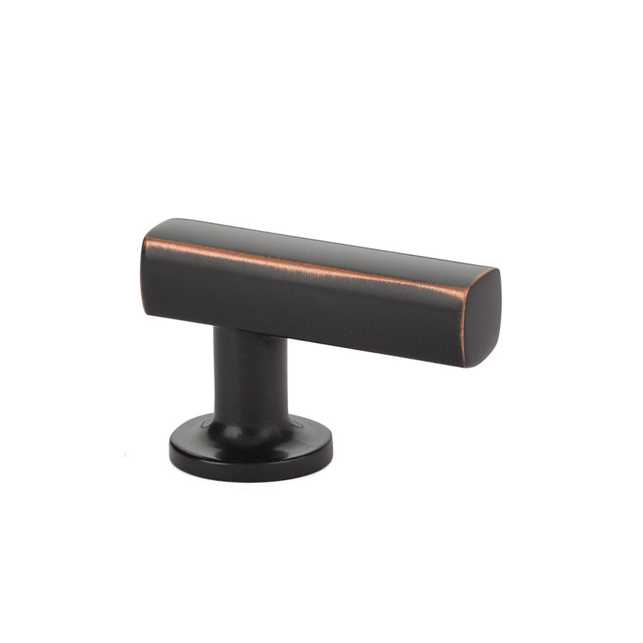 Emtek 86452US10B 1-1/8" x 1-7/8" Freestone Finger Cabinet Pull Oil Rubbed Bronze Finish Main image