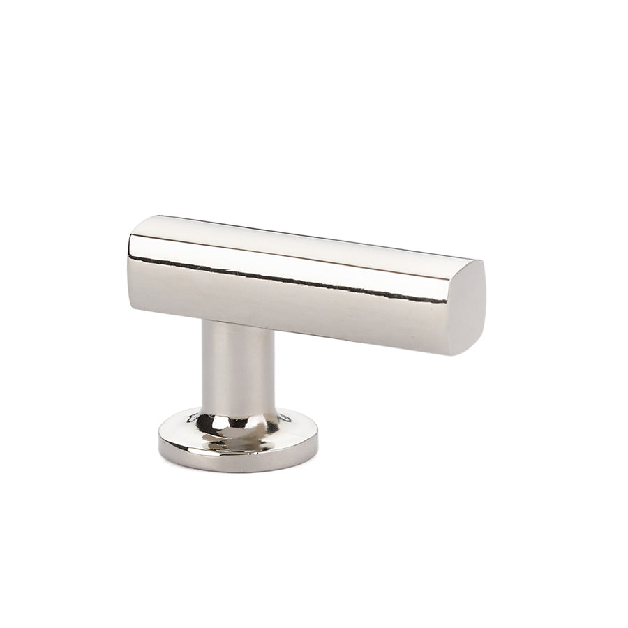 Emtek 86452US14 1-1/8" x 1-7/8" Freestone Finger Cabinet Pull Polished Nickel Lifetime Finish Main image