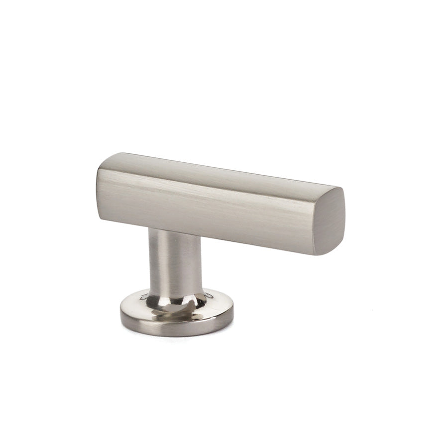 Emtek 86452US15 1-1/8" x 1-7/8" Freestone Finger Cabinet Pull Satin Nickel Finish Main image