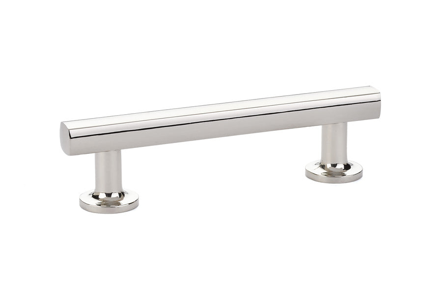 Emtek 86453US14 Freestone Cabinet Pull with 3-1/2" Center to Center Polished Nickel Lifetime Finish Main image