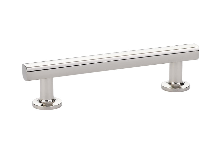 Emtek 86454US14 Freestone Cabinet Pull with 4" Center to Center Polished Nickel Lifetime Finish Main image