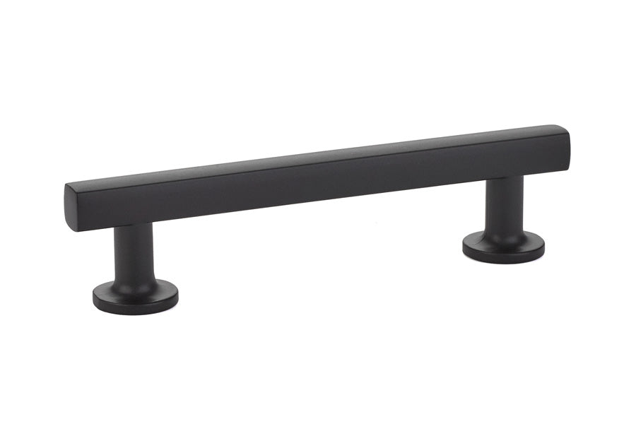 Emtek 86454US19 Freestone Cabinet Pull with 4" Center to Center Flat Black Finish Main image
