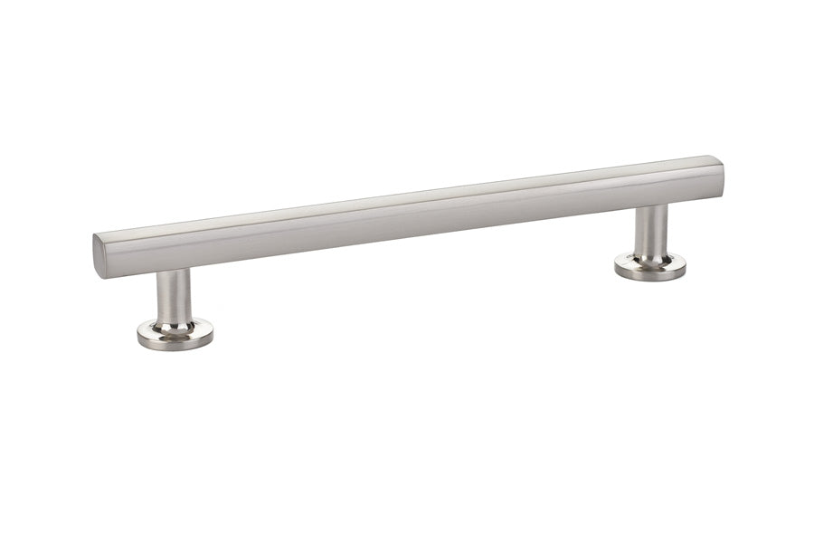 Emtek 86455US15 Freestone Cabinet Pull with 6" Center to Center Satin Nickel Finish