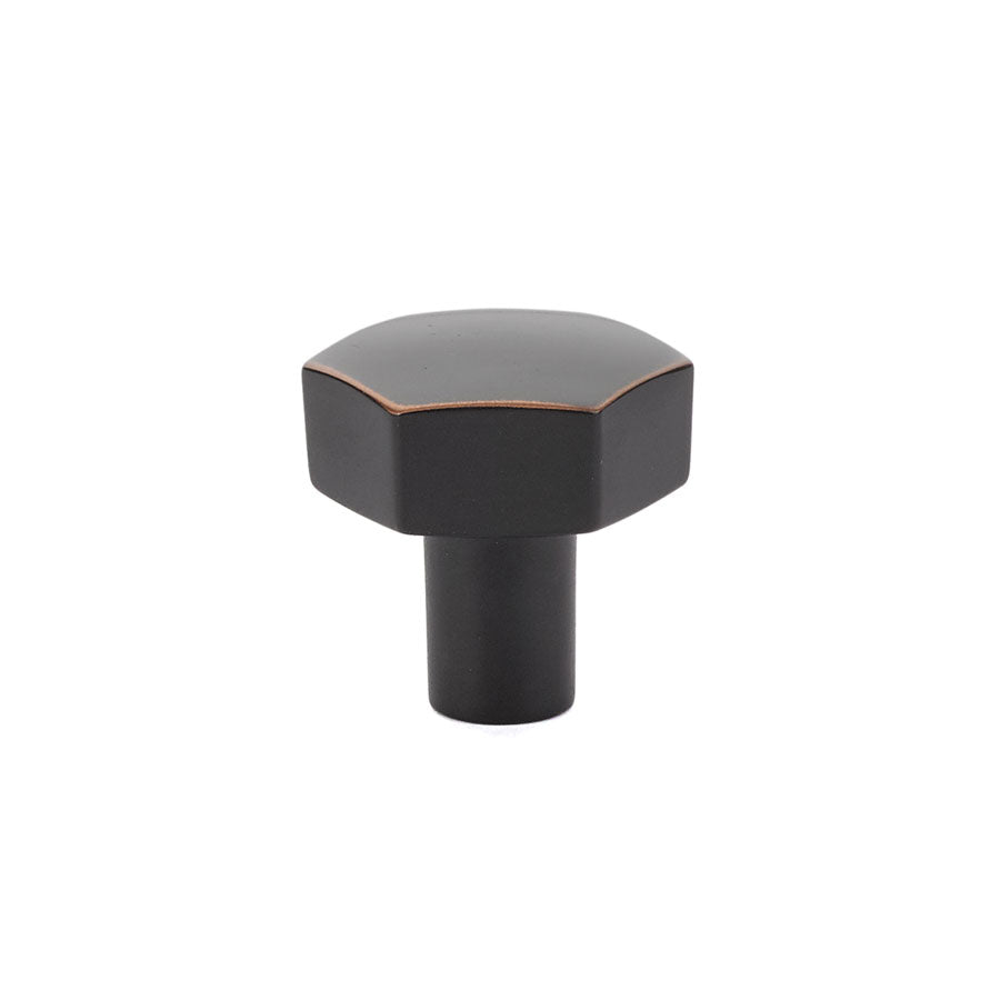Emtek 86457US10B Mod Hex 1-1/8" Cabinet Knob Oil Rubbed Bronze Finish Main image