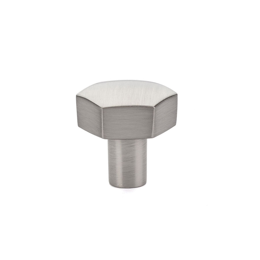 Emtek 86457US15 Mod Hex 1-1/8" Cabinet Knob Satin Nickel Finish Main image