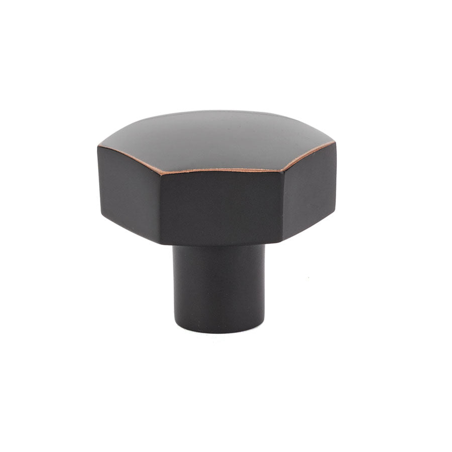 Emtek 86458US10B Mod Hex 1-1/2" Cabinet Knob Oil Rubbed Bronze Finish Main image