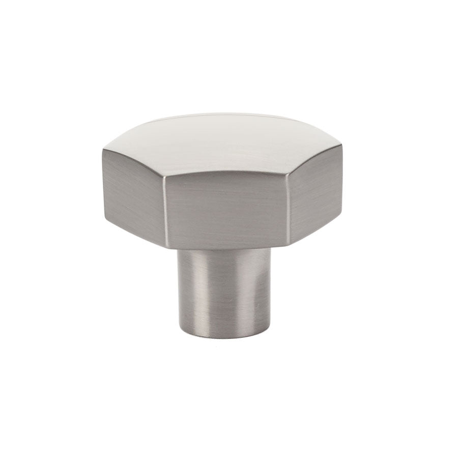 Emtek 86458US15 Mod Hex 1-1/2" Cabinet Knob Satin Nickel Finish Main image