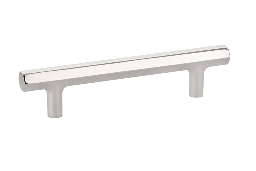 Emtek 86460US14 Mod Hex Cabinet Pull with 4" Center to Center Polished Nickel Lifetime Finish Main image