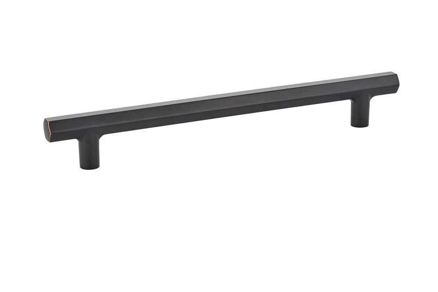 Emtek 86462US10B Mod Hex Cabinet Pull with 8" Center to Center Oil Rubbed Bronze Finish Main image