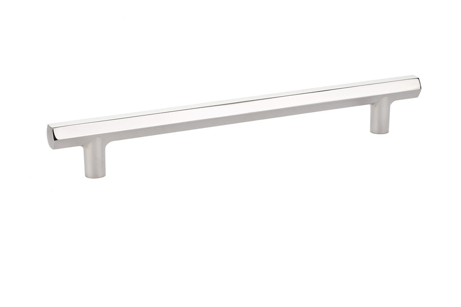 Emtek 86462US14 Mod Hex Cabinet Pull with 8" Center to Center Polished Nickel Lifetime Finish Main image