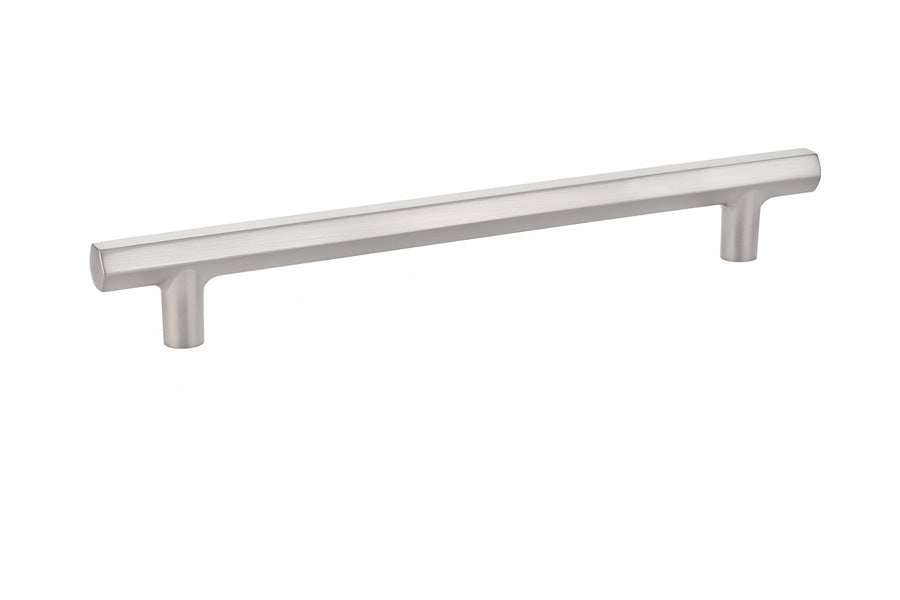 Emtek 86462US15 Mod Hex Cabinet Pull with 8" Center to Center Satin Nickel Finish Main image
