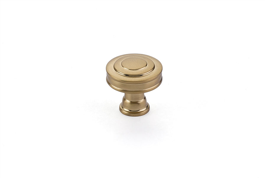 Emtek 86463US4 Glendon 1-1/4" Cabinet Knob Satin Brass Finish Main image