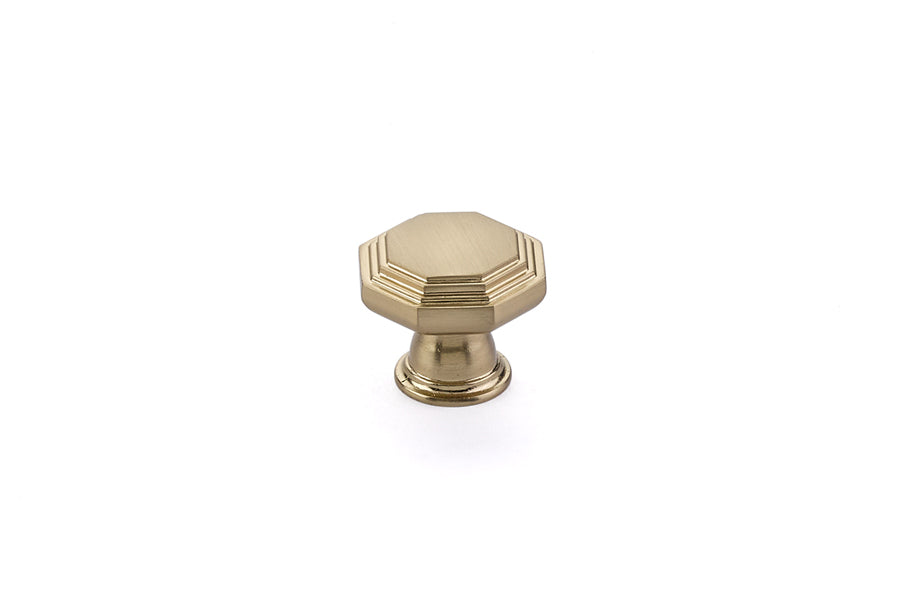 Emtek 86465US4 Midvale 1-1/4" Cabinet Knob Satin Brass Finish Main image