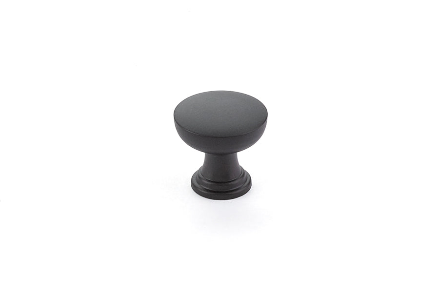 Emtek 86467US19 Overland 1-1/4" Cabinet Knob Flat Black Finish Main image