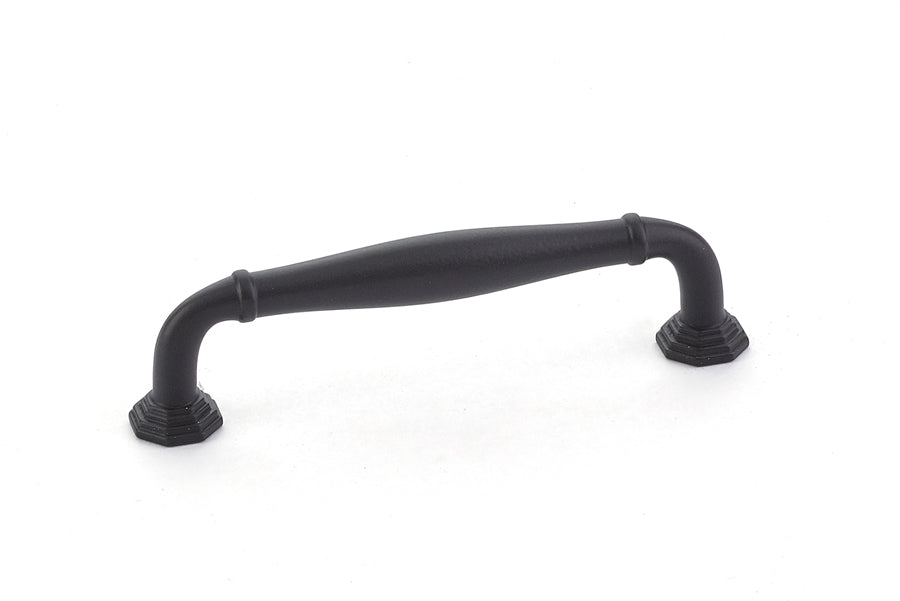 Emtek 86472US19 Blythe Cabinet Pull with 4" Center to Center Flat Black Finish Main image