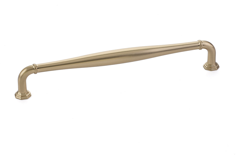 Emtek 86474US4 Blythe Cabinet Pull with 8" Center to Center Satin Brass Finish Main image