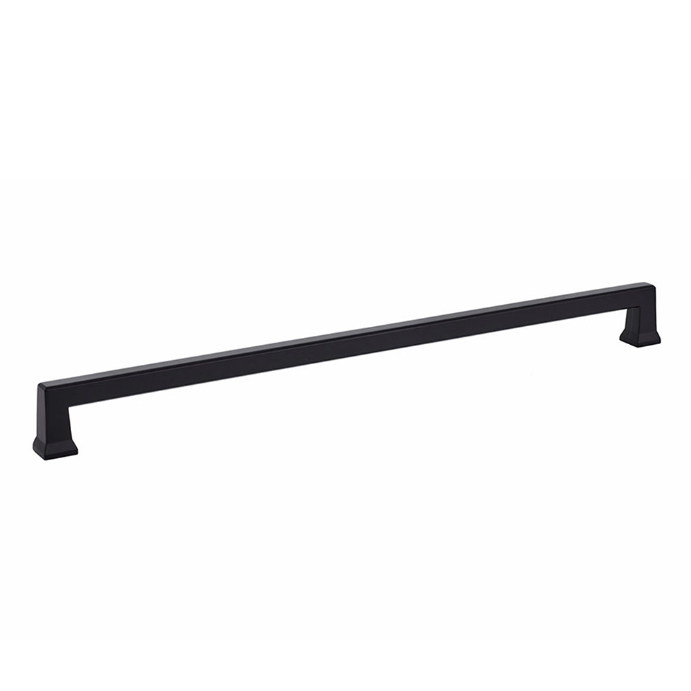 Emtek 86479US19 Alexander Cabinet Pull with 12" Center to Center Flat Black Finish