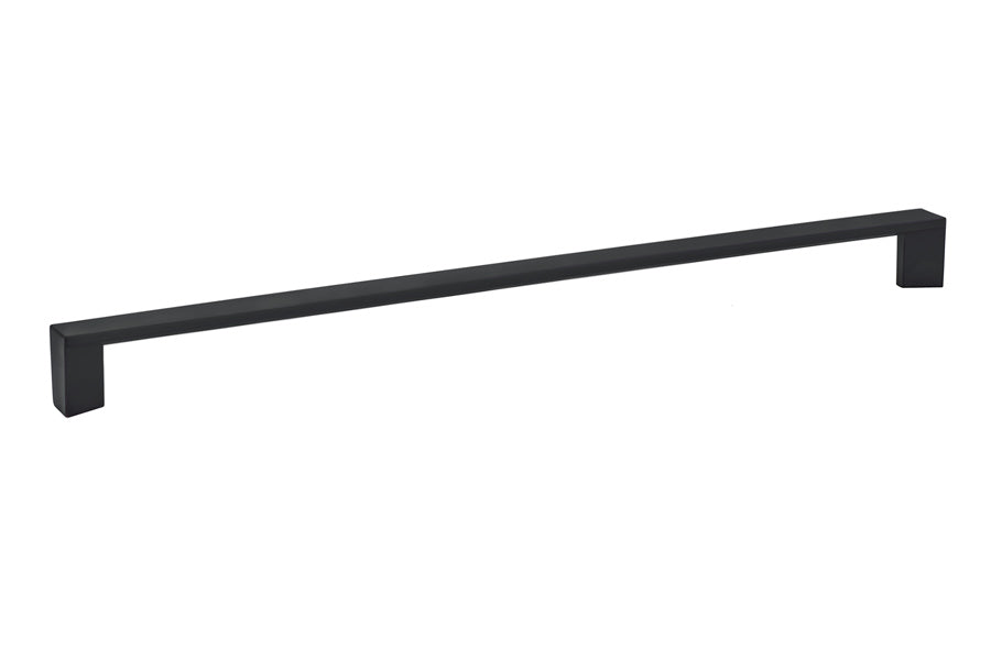 Emtek 86483US19 Trinity Cabinet Pull with 12" Center to Center Flat Black Finish Main image