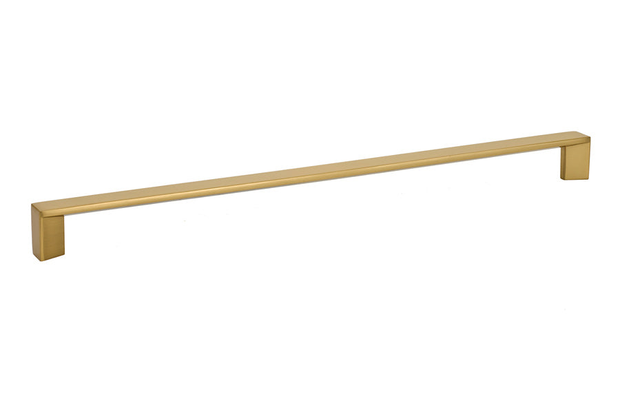 Emtek 86483US4 Trinity Cabinet Pull with 12" Center to Center Satin Brass Finish Main image