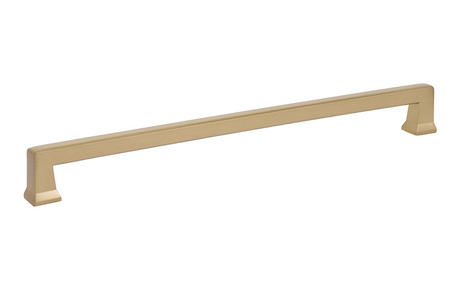 Emtek 86485US4 Alexander Cabinet Pull with 10" Center to Center Satin Brass Finish Main image