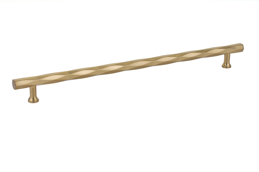 Emtek 86491US4 Tribeca Cabinet Pull with 12" Center to Center Satin Brass Finish Main image