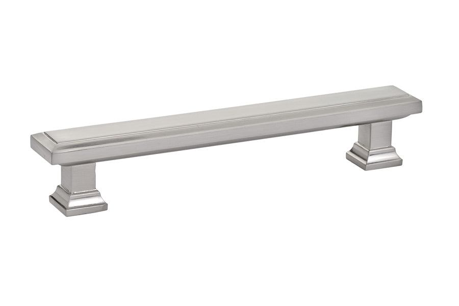 Emtek 86492US15 Geometric Rectangular Cabinet Pull with 5" Center to Center Satin Nickel Finish Main image