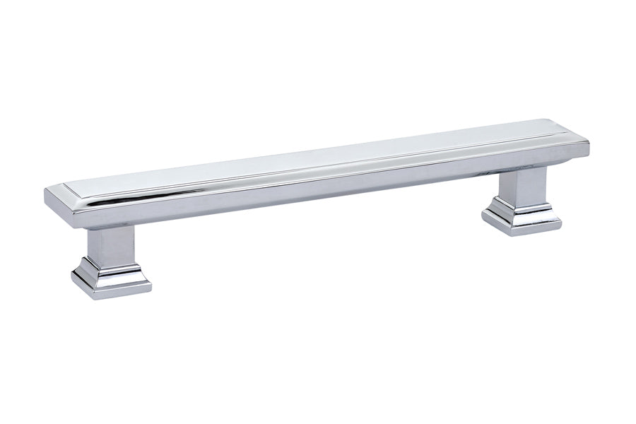 Emtek 86492US26 Geometric Rectangular Cabinet Pull with 5" Center to Center Polished Chrome Finish Main image