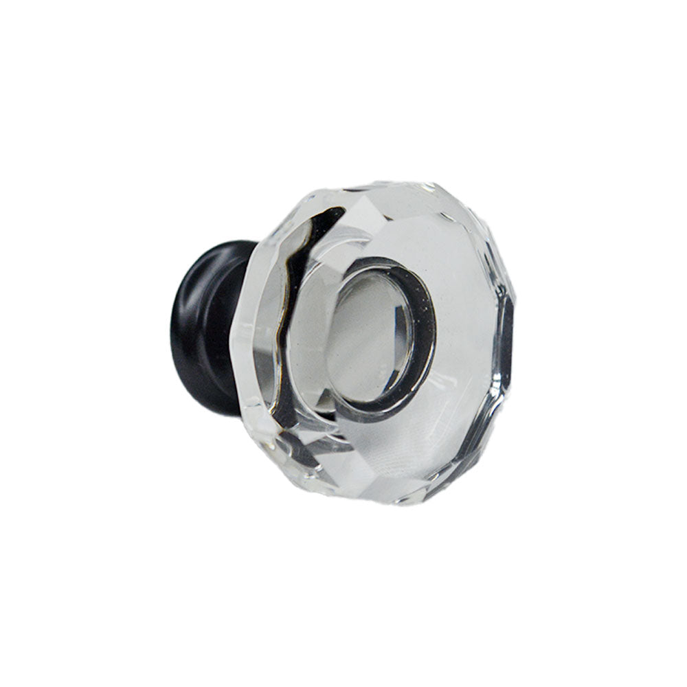 Emtek 86571US10B Lowell 1-3/8" Glass Cabinet Knob Oil Rubbed Bronze Finish Main image
