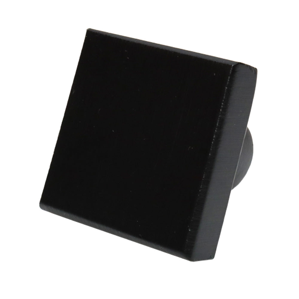 Emtek 86662FB Rustic Modern Square 1-1/4" Cabinet Knob Flat Black Bronze Finish Main image