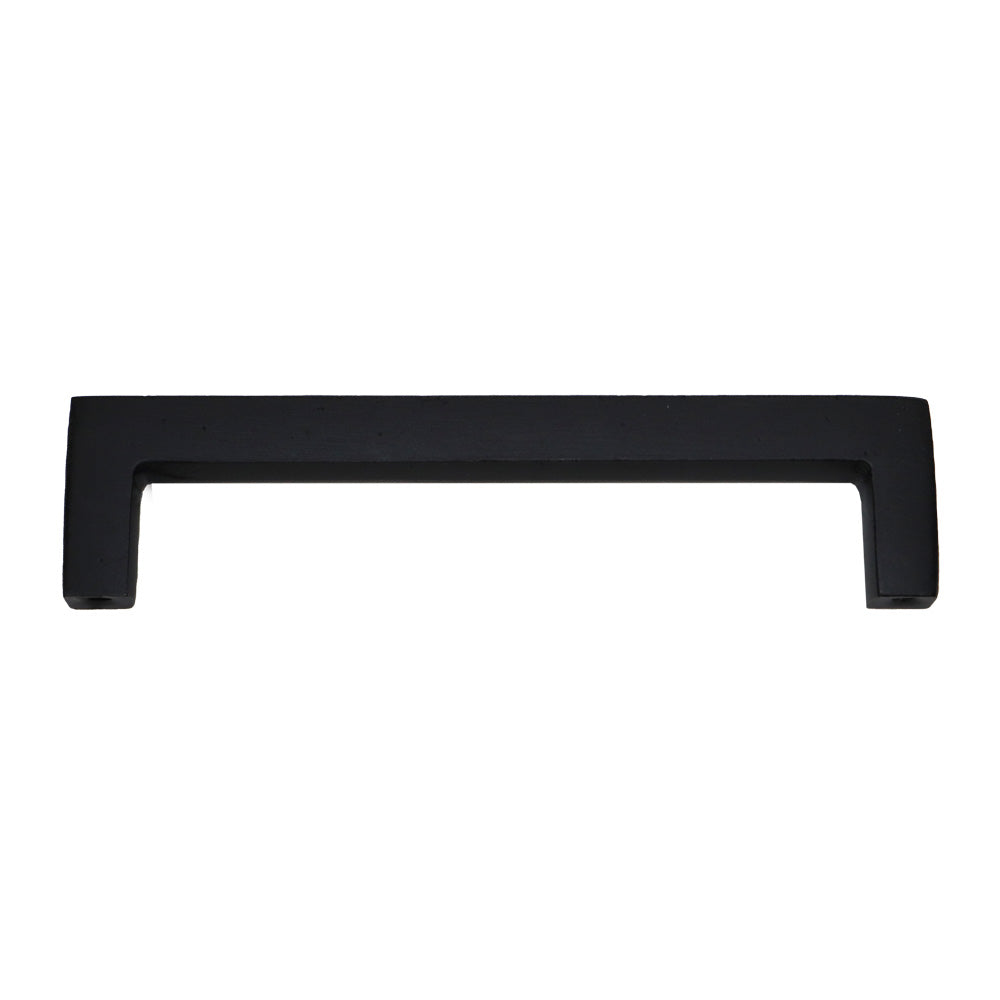 Emtek 86669FB Rustic Modern Rectangular Cabinet Pull with 5" Center to Center Flat Black Bronze Finish Main image