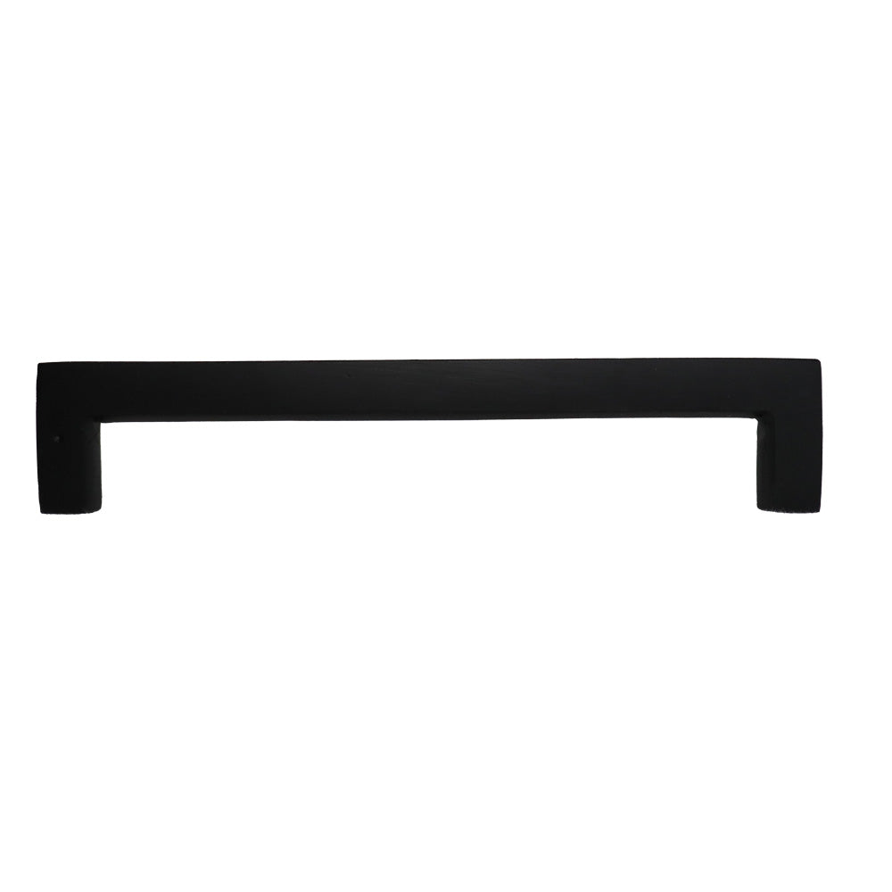 Emtek 86670FB Rustic Modern Rectangular Cabinet Pull with 6" Center to Center Flat Black Bronze Finish Main image
