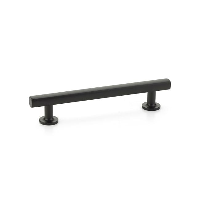 Emtek 86676US19 Freestone Cabinet Pull with 5" Center to Center Flat Black Finish Main image