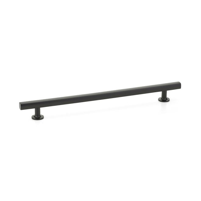 Emtek 86677US19 Freestone Cabinet Pull with 10" Center to Center Flat Black Finish Main image