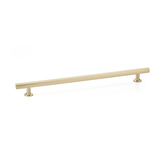 Emtek 86678US4 Freestone Cabinet Pull with 12" Center to Center Satin Brass Finish Main image