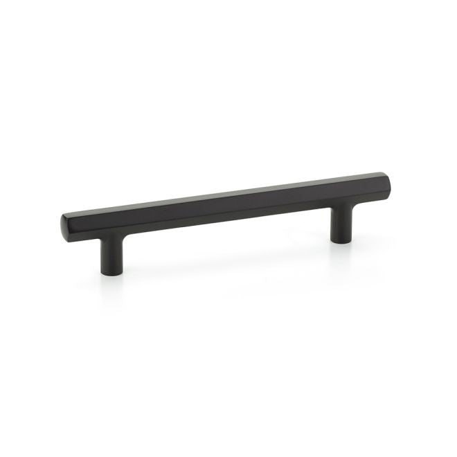 Emtek 86679US19 Mod Hex Cabinet Pull with 5" Center to Center Flat Black Finish Main image