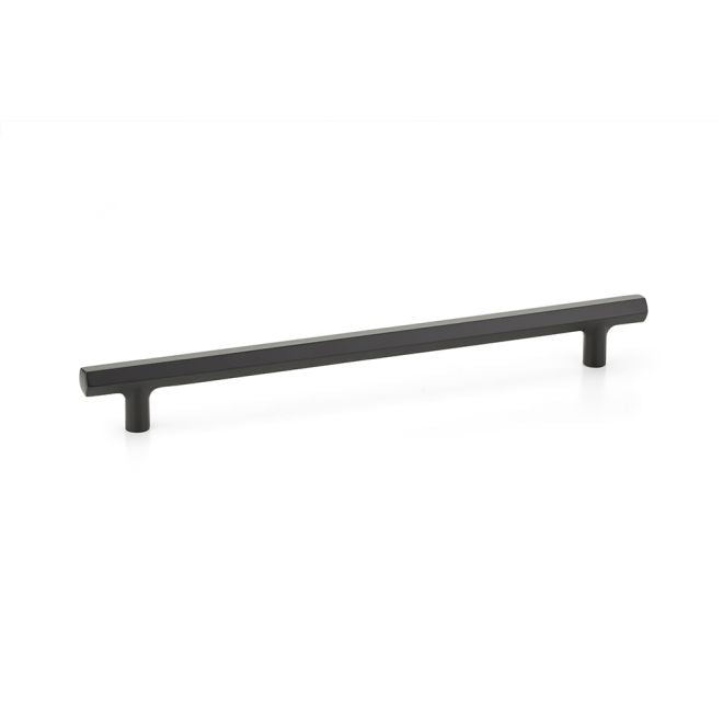 Emtek 86680US19 Mod Hex Cabinet Pull with 10" Center to Center Flat Black Finish Main image
