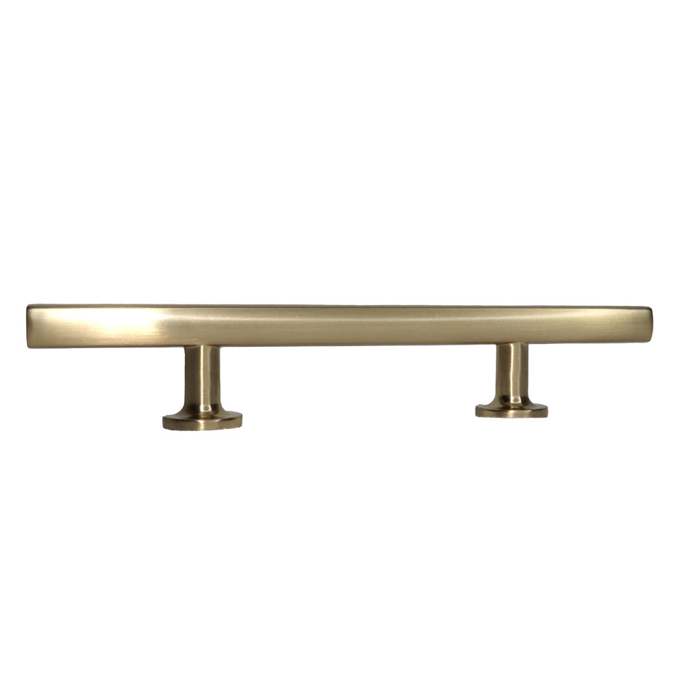 Emtek 86682US4 Freestone Extended Cabinet Pull with 3-1/2" Center to Center Satin Brass Finish Main image