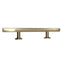 Emtek 86682US4 Freestone Extended Cabinet Pull with 3-1/2" Center to Center Satin Brass Finish