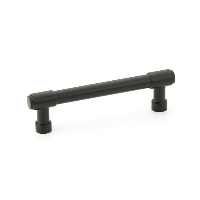 Emtek 86687US19 Jasper Cabinet Pull with 4" Center to Center Flat Black Finish Main image