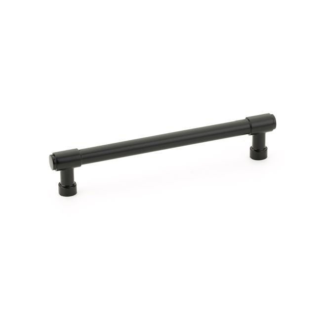 Emtek 86689US19 Jasper Cabinet Pull with 6" Center to Center Flat Black Finish Main image