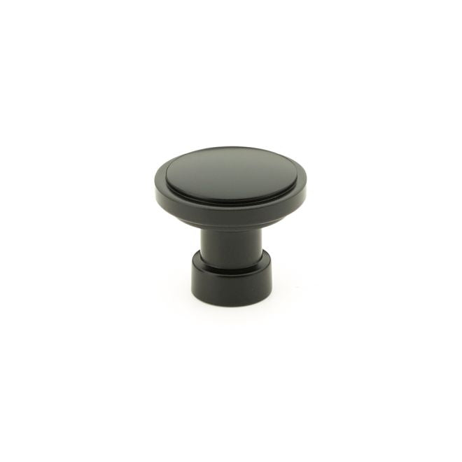 Emtek 86697US19 Haydon 1-1/4" Cabinet Knob Flat Black Finish Main image