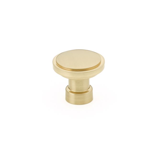 Emtek 86697US4 Haydon 1-1/4" Cabinet Knob Satin Brass Finish Main image
