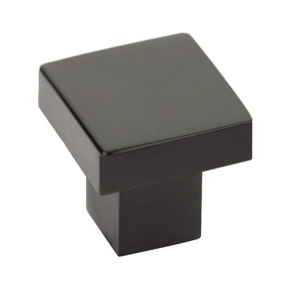 Emtek 86702US19 Hunter 1-1/4" Cabinet Knob Flat Black Finish Main image
