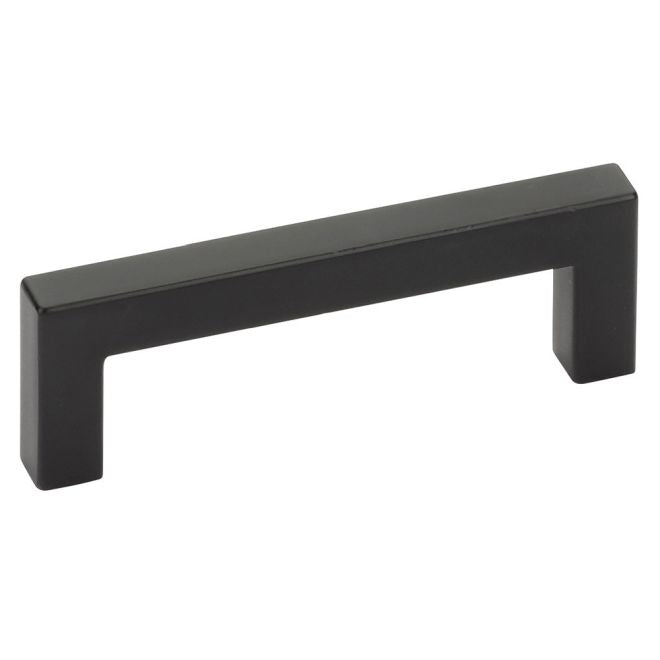 Emtek 86704US19 Warwick Cabinet Pull with 3-1/2" Center to Center Flat Black Finish Main image