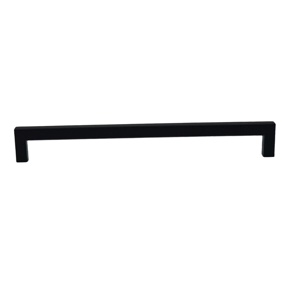 Emtek 86709US19 Warwick Cabinet Pull with 10" Center to Center Flat Black Finish Main image