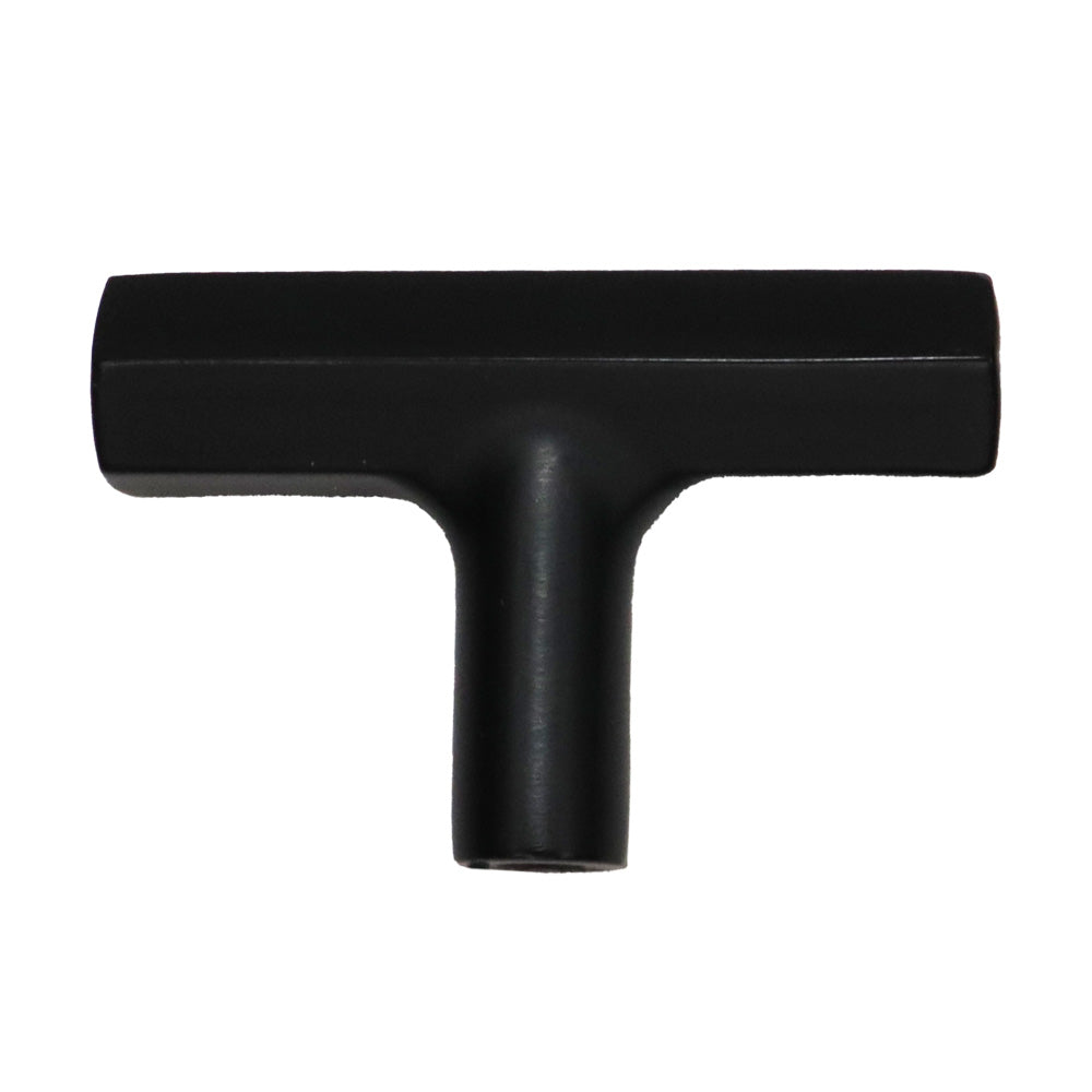 Emtek 86728US19 Mod Hex T Cabinet Knob Flat Black Finish Main image