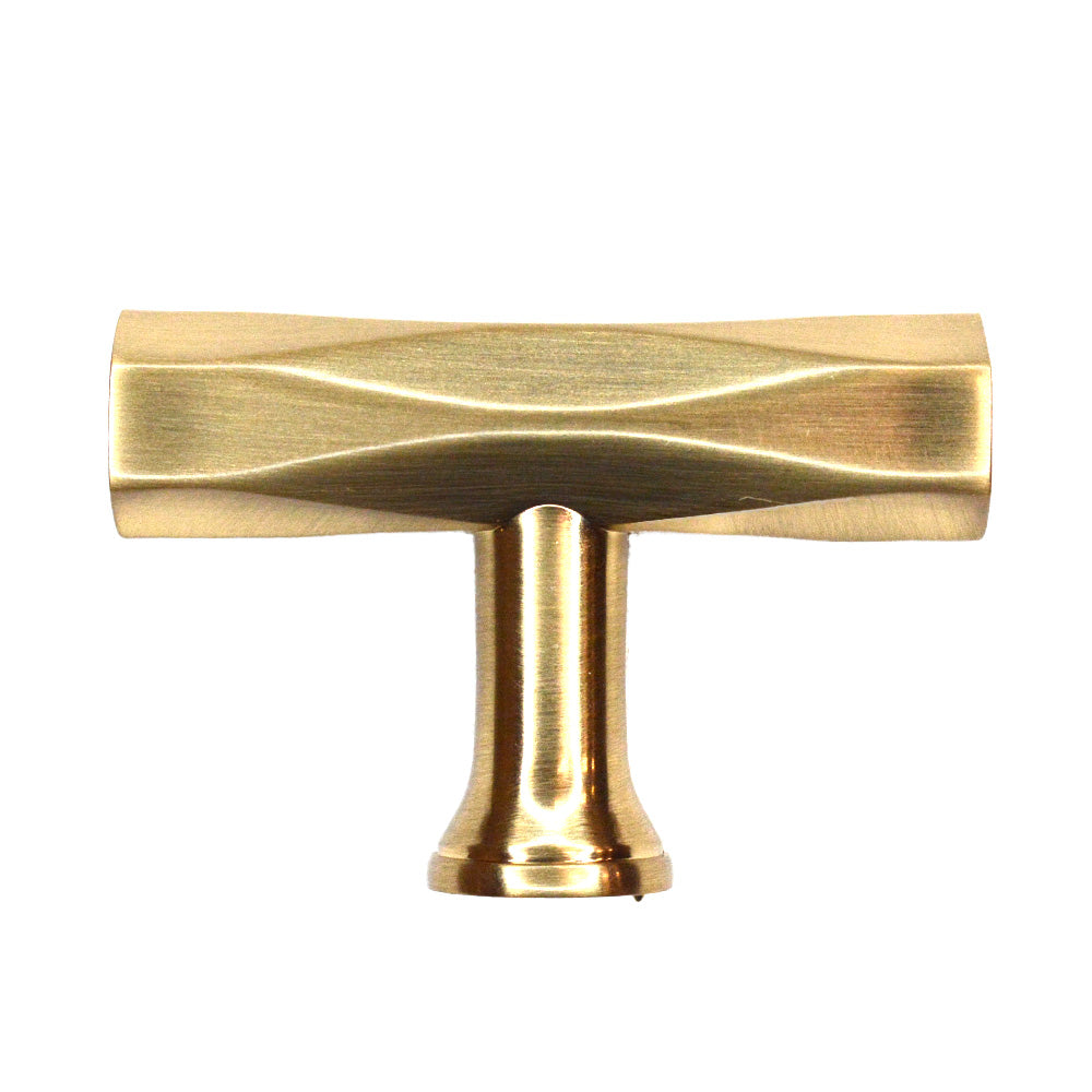 Emtek 86729US4 Tribeca T Cabinet Knob Satin Brass Finish Main image